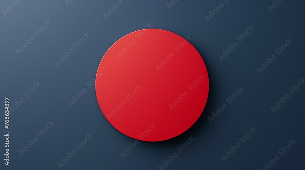 The solid red circle stands out against the minimalist dark blue background in the top view. Simple yet eye-catching and modern elements. This makes it suitable for a variety of designs. The solid red circle stands out against the minimalist dark blue background in the top view. Simple yet eye-catching and modern elements. This makes it suitable for a variety of designs.