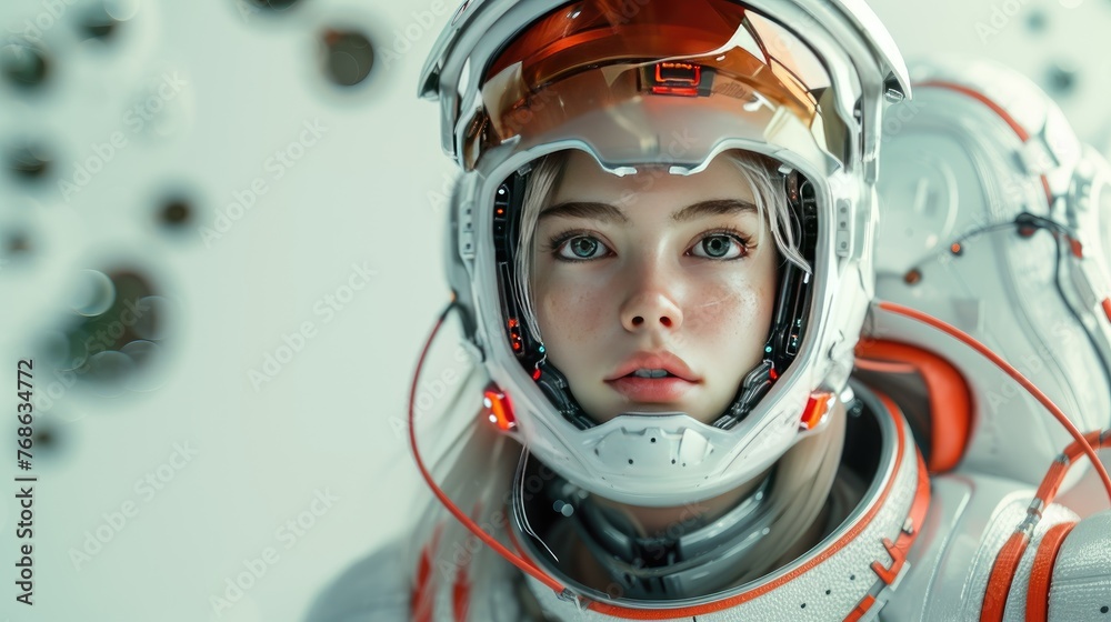 girl in astronaut suit girl in astronaut suit