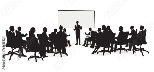 Beratung, Vortrag Geschäftliche Besprechung illustration