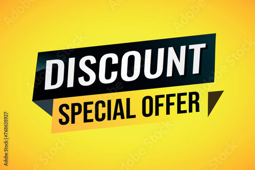 discount special offer poster banner graphic design icon logo sign symbol social media website coupon

