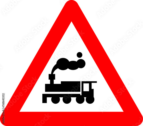 sign railway crossing