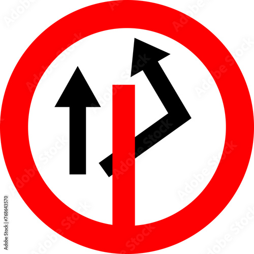 sign overtaking prohibited