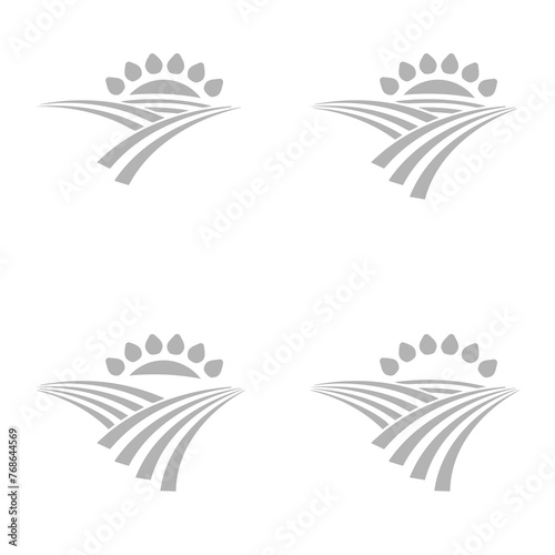 sun icon on a white background, vector illustration