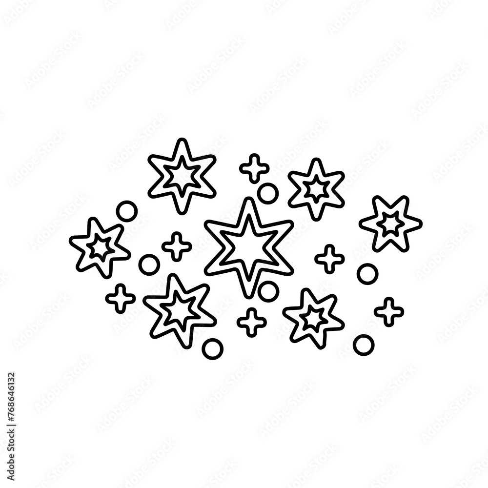 star icon, star composition, on a white background, vector illustration star icon, star composition, on a white background, vector illustration