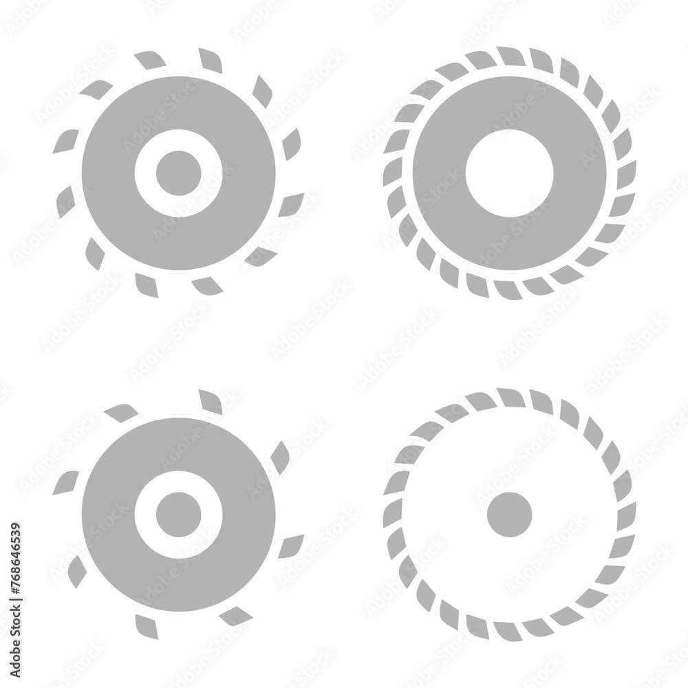 circular saw icon on a white background, vector illustration circular saw icon on a white background, vector illustration