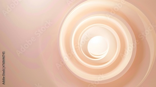 Elegant Blush Circle: Admire the elegance of a creamy blush circle, a testament to beauty in simplicity.