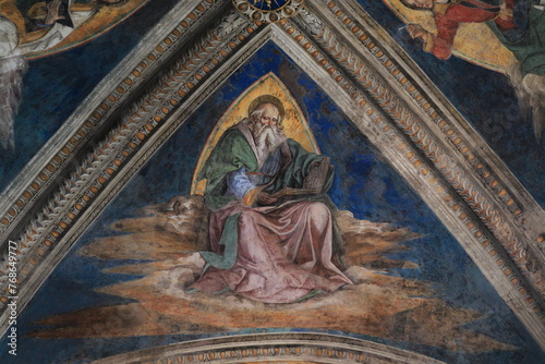 San Bernardino Chapel Ceiling Fresco Detail at the Santa Maria in Aracoeli Basilica in Rome  Italy