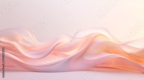 Wave of Soft Blush: Soft and subtle, a wave of blush graces the calm surface, offering a moment of peace.