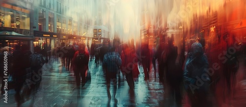 Anonymous Urban Symphony The Blurred Dance of the Citys Everyday Life photo
