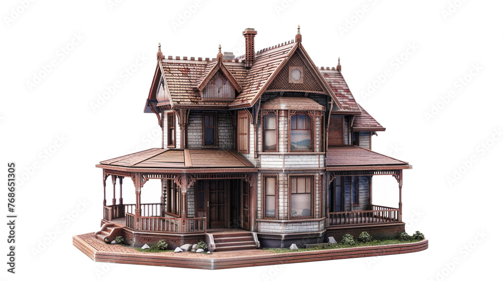 wooden house in the form of a lantern