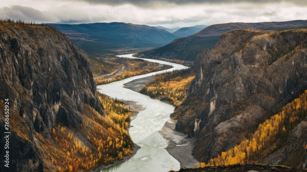 Miles Canyon, Yukon, Canada, is a breathtaking natural wonder.