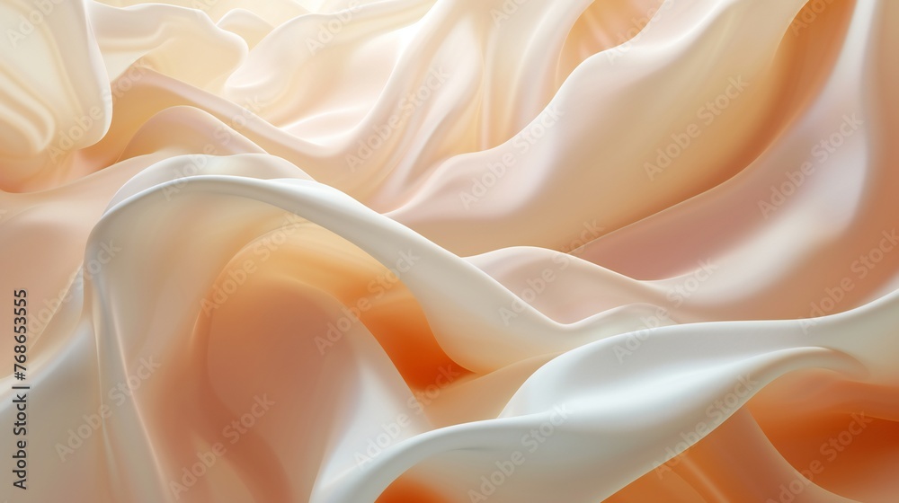 Dive into a world of creamy swirls, where hues of Ivory Silk and Whispering Peach merge in calming harmony. Dive into a world of creamy swirls, where hues of Ivory Silk and Whispering Peach merge in calming harmony.