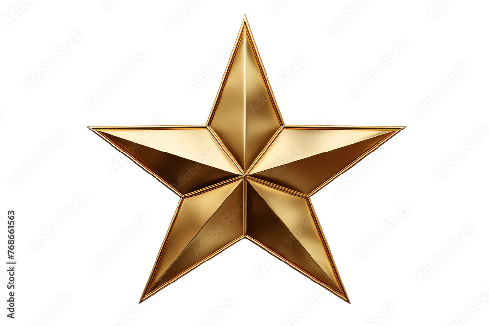 Glittering Gold Star Shining on Pure White Canvas. On a White or Clear Surface PNG Transparent Background. Glittering Gold Star Shining on Pure White Canvas. On a White or Clear Surface PNG Transparent Background.