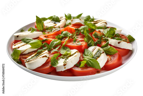 A Burst of Mediterranean Flavors. On a White or Clear Surface PNG Transparent Background.