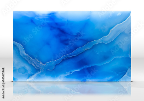 Blue onyx marble Tile texture with gold inclusions