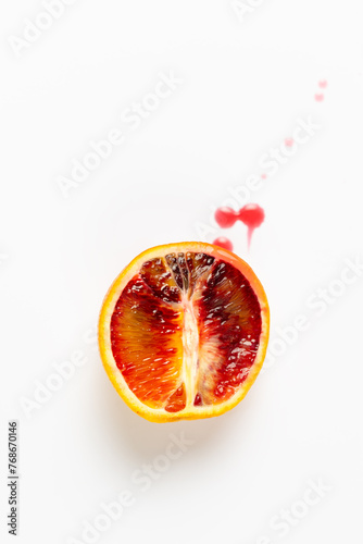 Εκτύπωση καμβά orange sanguine