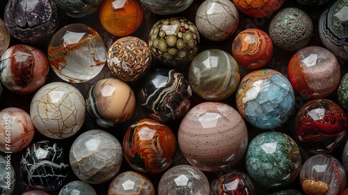 top premium marbles and mineral marbles from my fantasy collection photo