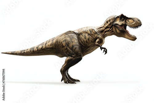 Dinosaur T-rex isolated on white background © Hidden