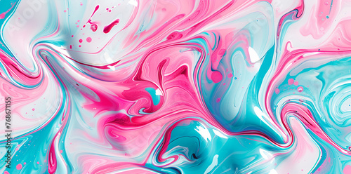 Abstract background with pink and blue, AI Generative.