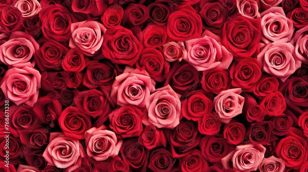 red roses arranged in an elaborate pattern, imbuing your composition with romance and allure, ideal for Valentine's Day-themed designs or memorable occasions. SEAMLESS PATTERN red roses arranged in an elaborate pattern, imbuing your composition with romance and allure, ideal for Valentine's Day-themed designs or memorable occasions. SEAMLESS PATTERN