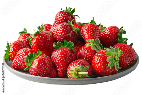 strawberries in a white bowl