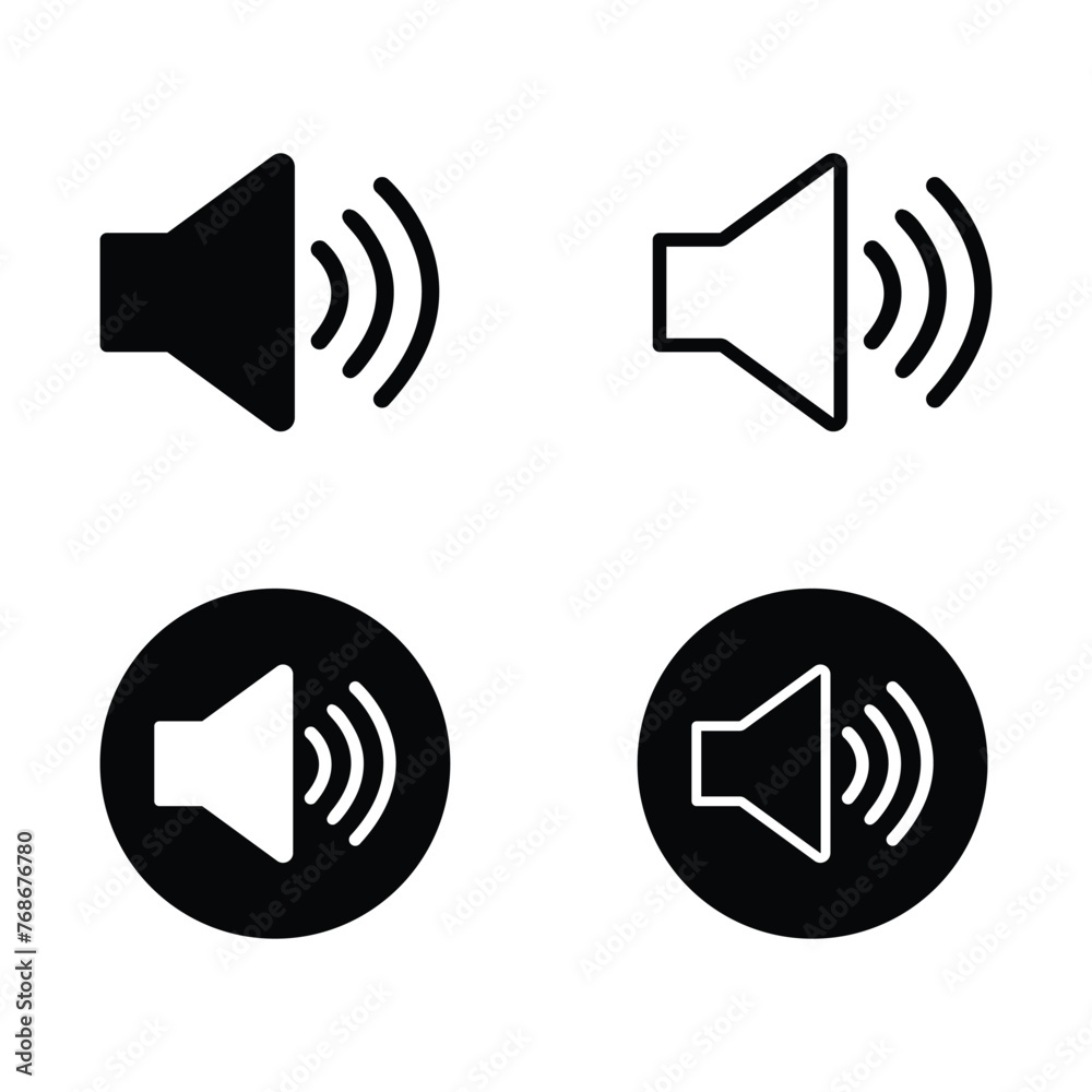 Speaker volume icon.symbol for web site Computer and mobile vector.Eps 10 Speaker volume icon.symbol for web site Computer and mobile vector.Eps 10