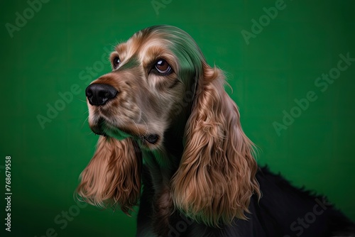 English cocker spaniel puppy portrait