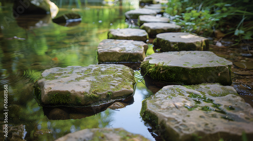 Stepping stones.