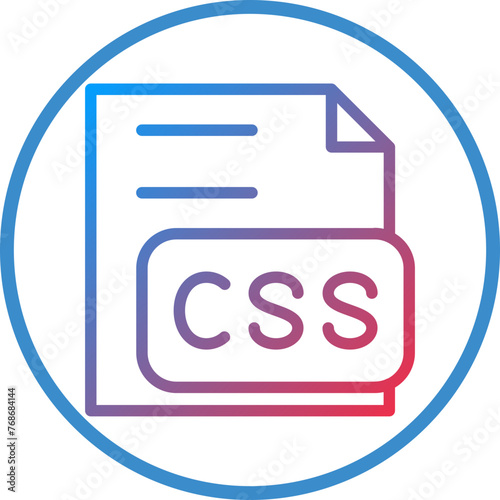 Vector Design CSS File Icon Style
