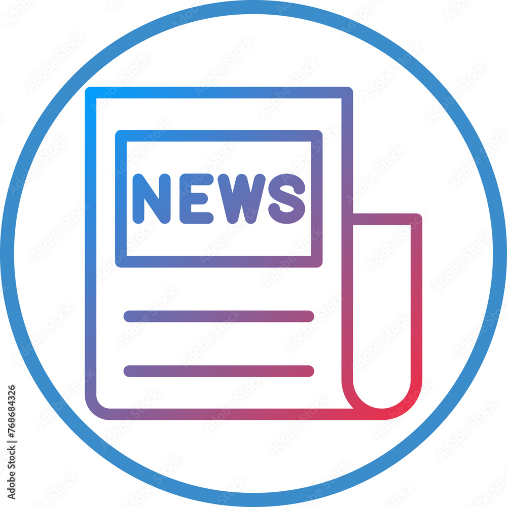 Vector Design News Banner Icon Style Vector Design News Banner Icon Style