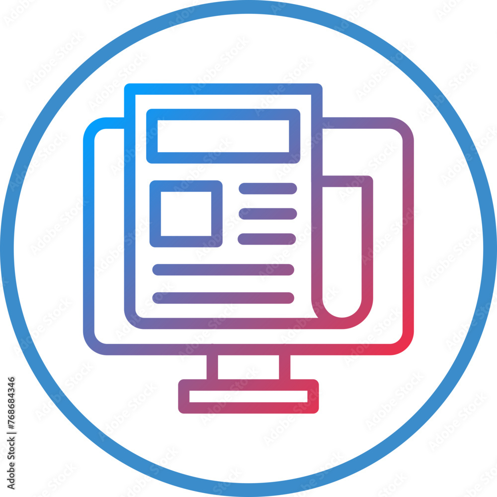 Vector Design Publish Article Icon Style Vector Design Publish Article Icon Style