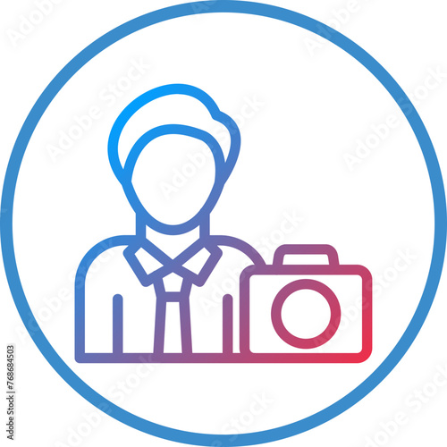 Vector Design Cameraman Icon Style