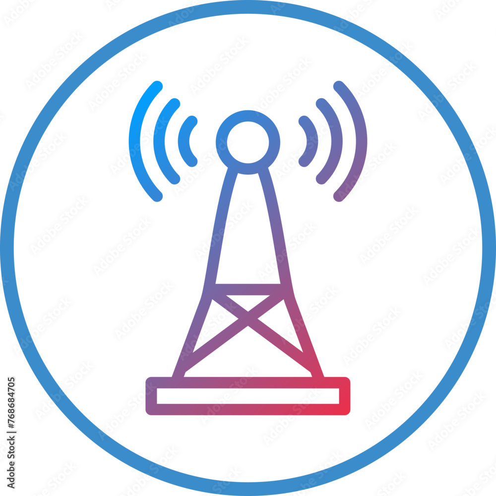 Vector Design Signal Tower Icon Style Vector Design Signal Tower Icon Style