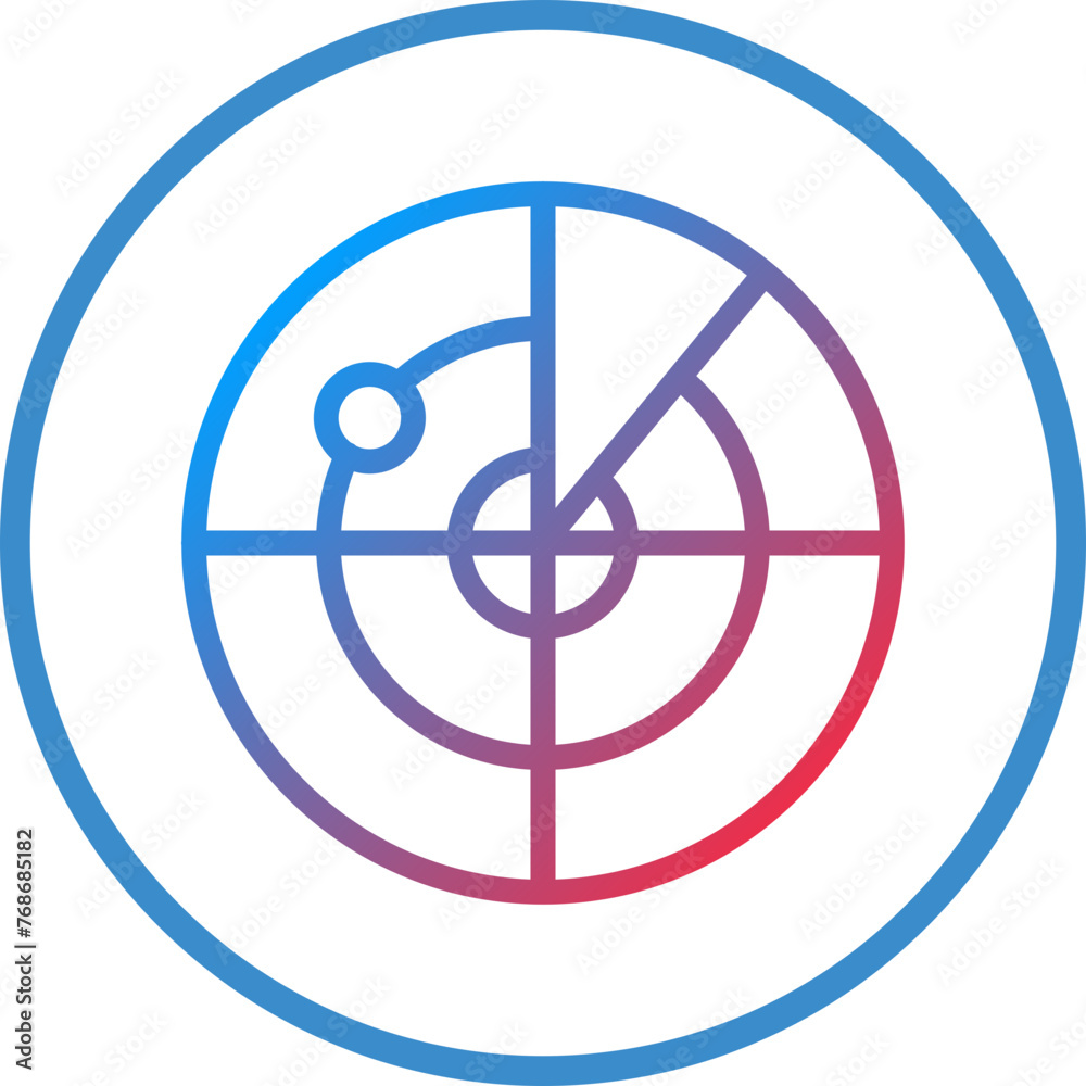 Vector Design Radar Icon Style Vector Design Radar Icon Style