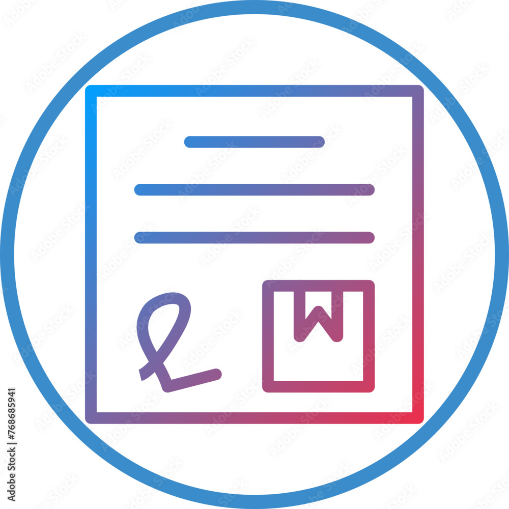 Vector Design Delivery Note Icon Style Vector Design Delivery Note Icon Style