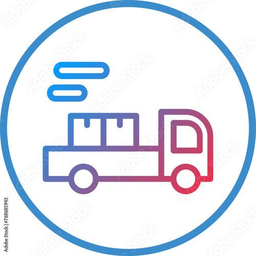 Vector Design Freight Icon Style