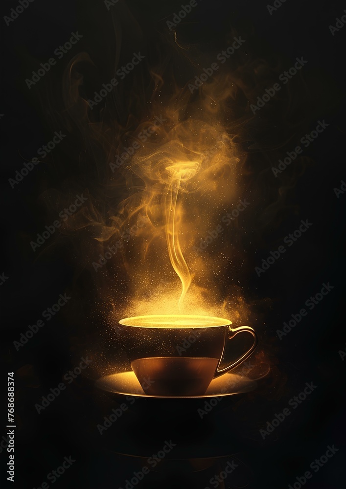 image for commercial coffee branding advertising, trendy, hjgh quailty. generative AI