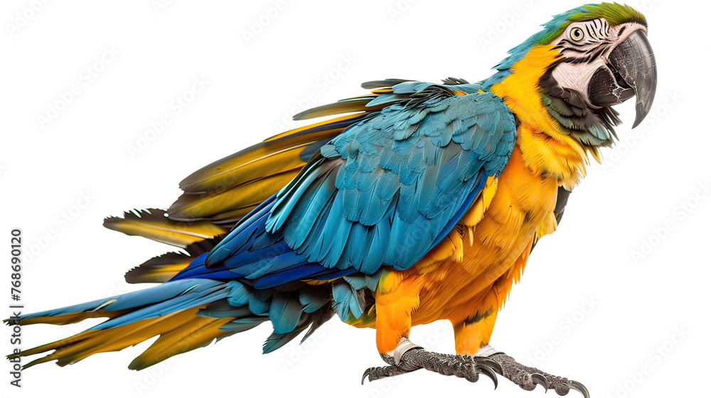Blue-and-Gold Macaw Ai Generative