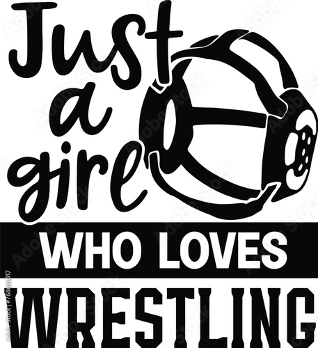 Wrestling Girl Vector, Wrestler Design, Wrestle Quote, Sport, Gappling