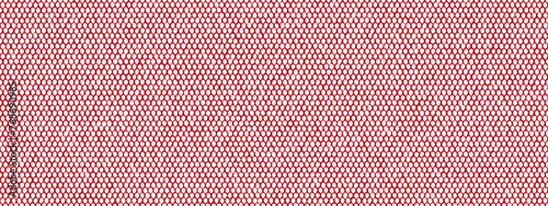 Red jersey nylon mesh seamless pattern. Synthetic fabric with woven texture for backpacks and sports equipment. Sportswear material. Vector bg