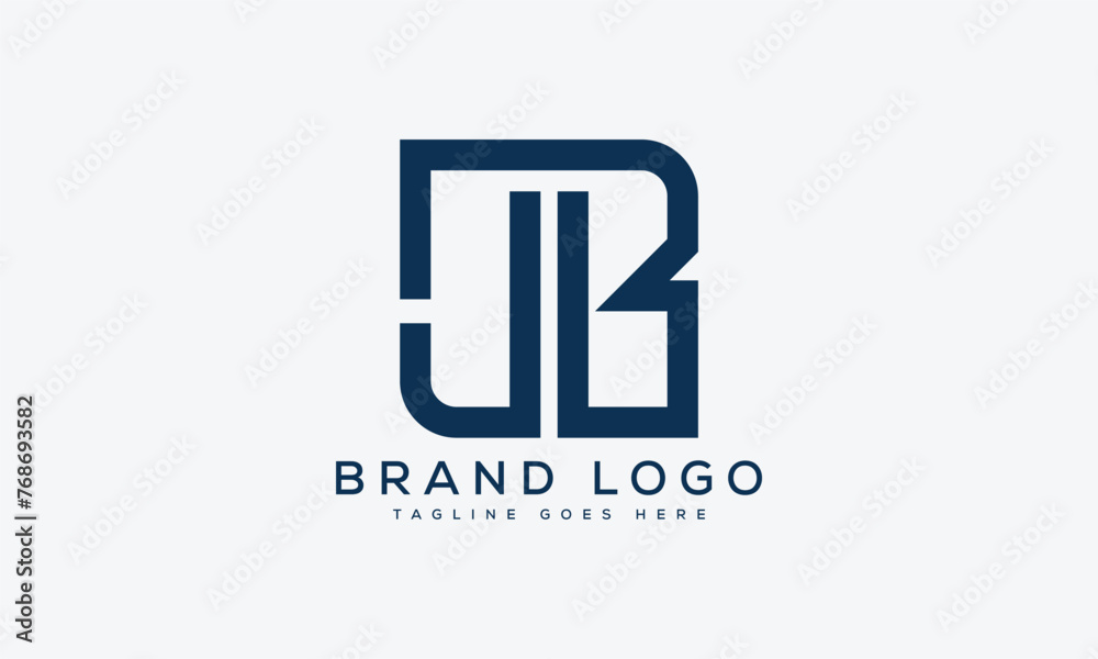 letter JB logo design vector template design for brand. letter JB logo design vector template design for brand.