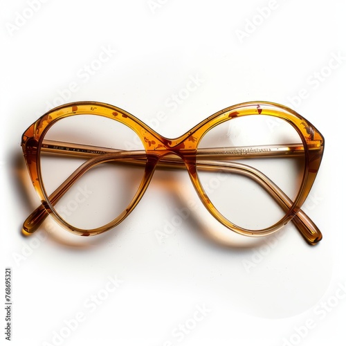 Vintage eyeglasses, isolated on white background, old, classic, retro, nostalgia, 60s, 70s, 80s, 90s, 2000s