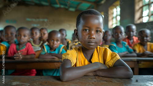 kids in school in africa
