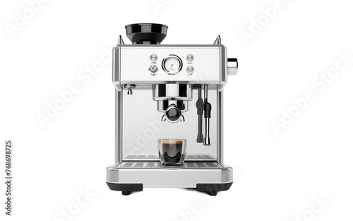 Sleek French Press Coffee Maker Isolated on Transparent Background