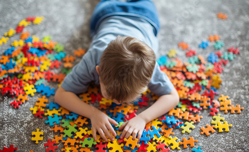 Colorful Connections: Puzzle Play for Autism Spectrum Children