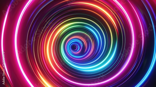 Vibrant Multi-Color Spiral Rings