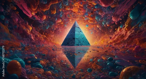 Magical pyramid photo