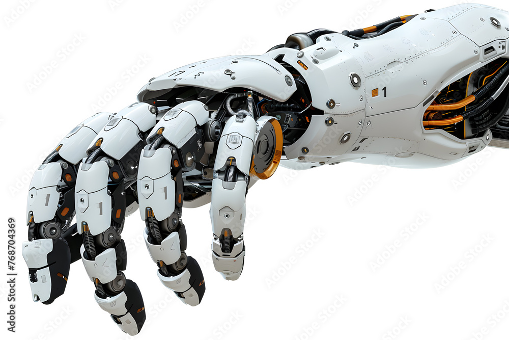 Robot hand isolated on white background Robot hand isolated on white background