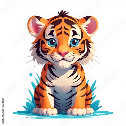 Cute Tiger Cub Artwork