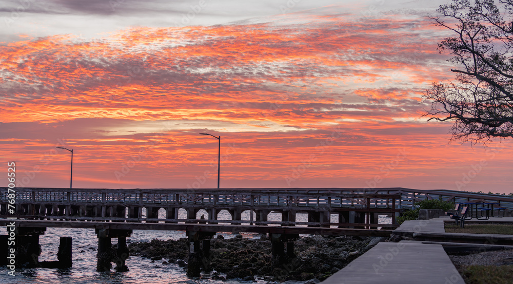 Sunrise Ballast Point pier Tampa Florida